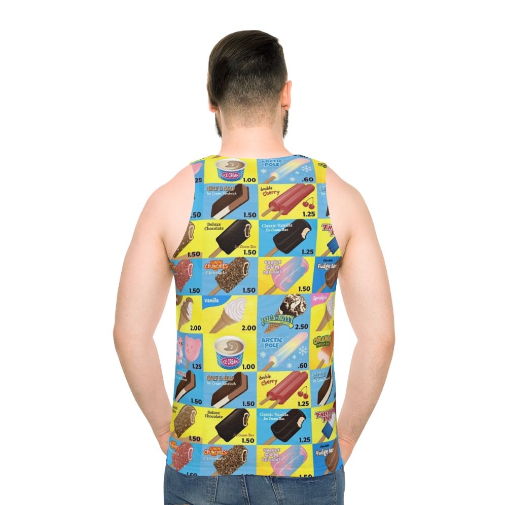 Vintage Ice Cream Truck Menu Unisex Tank Top
