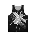 Vintage Stag Beetle Bug Engraving Unisex Tank Top