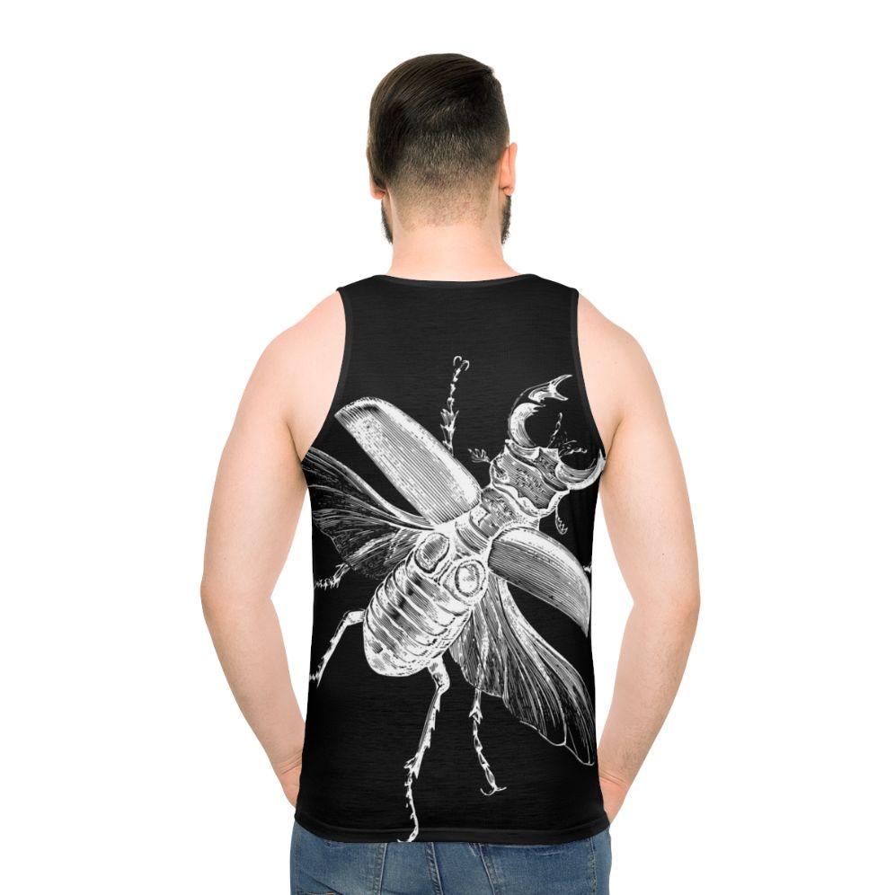 Vintage Stag Beetle Bug Engraving Unisex Tank Top