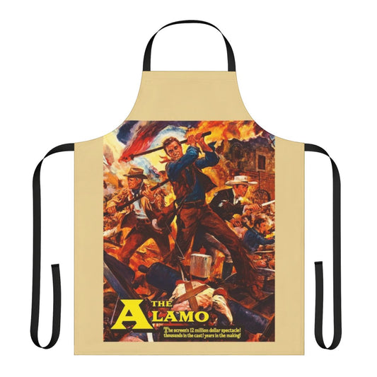 Retro-style apron featuring a vintage poster design for the classic 1960 film The Alamo