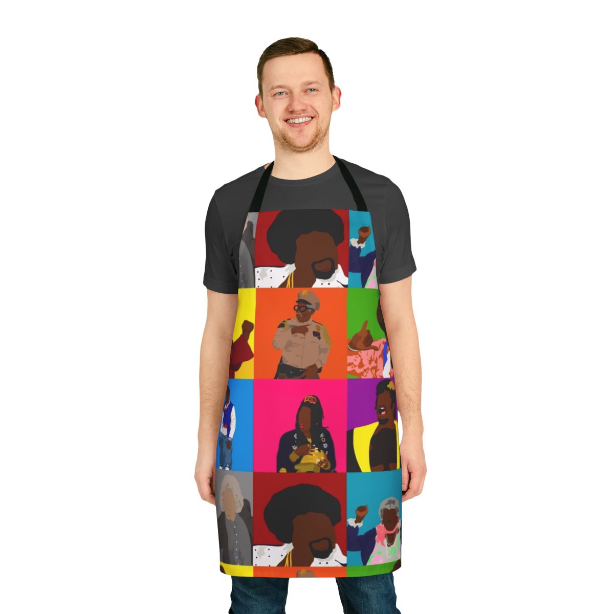 Vintage-inspired 90s apron with a "You So Crazy" design, featuring a retro pop culture reference.
