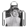 Vintage-inspired apron featuring a portrait of the iconic actress Greta Garbo