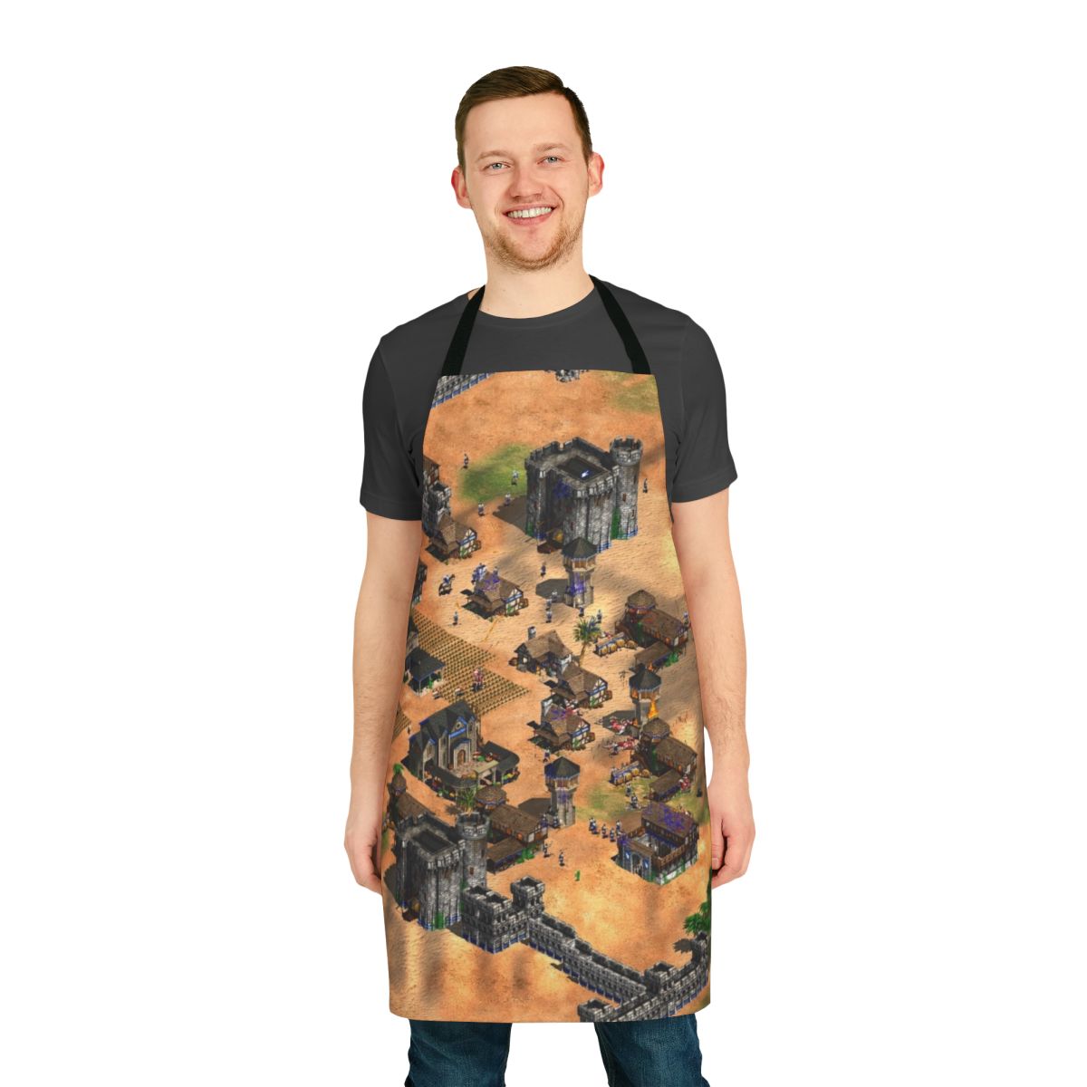 Vintage-style apron featuring the classic Age of Empires game design