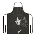 Vintage-style apron featuring a retro graphic design inspired by a 1975 album cover