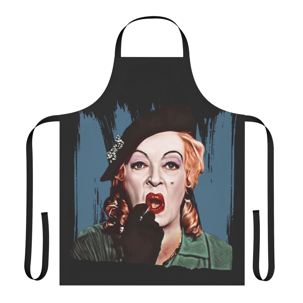 Vintage-inspired apron featuring the classic movie character Baby Jane Hudson