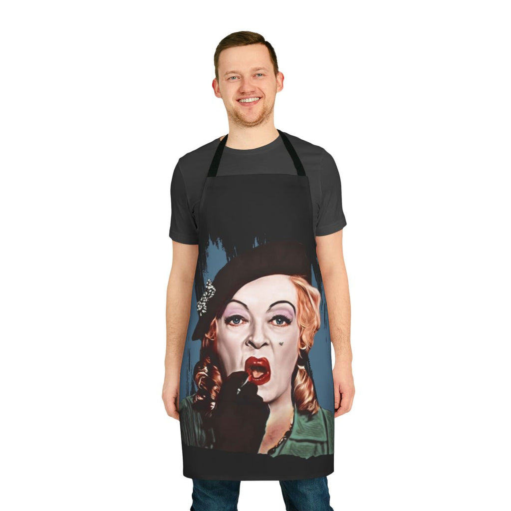 Vintage-inspired apron featuring the classic movie character Baby Jane Hudson