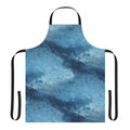 Vintage-inspired blue frost patterned apron