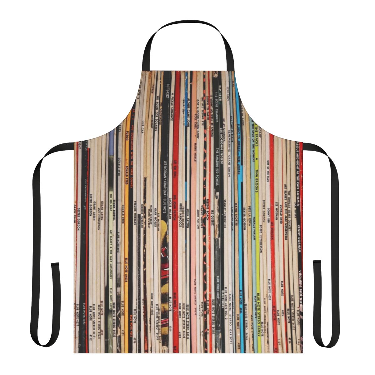 Blue Note Jazz Vinyl Collection Apron with Iconic Covers and Artist Names
