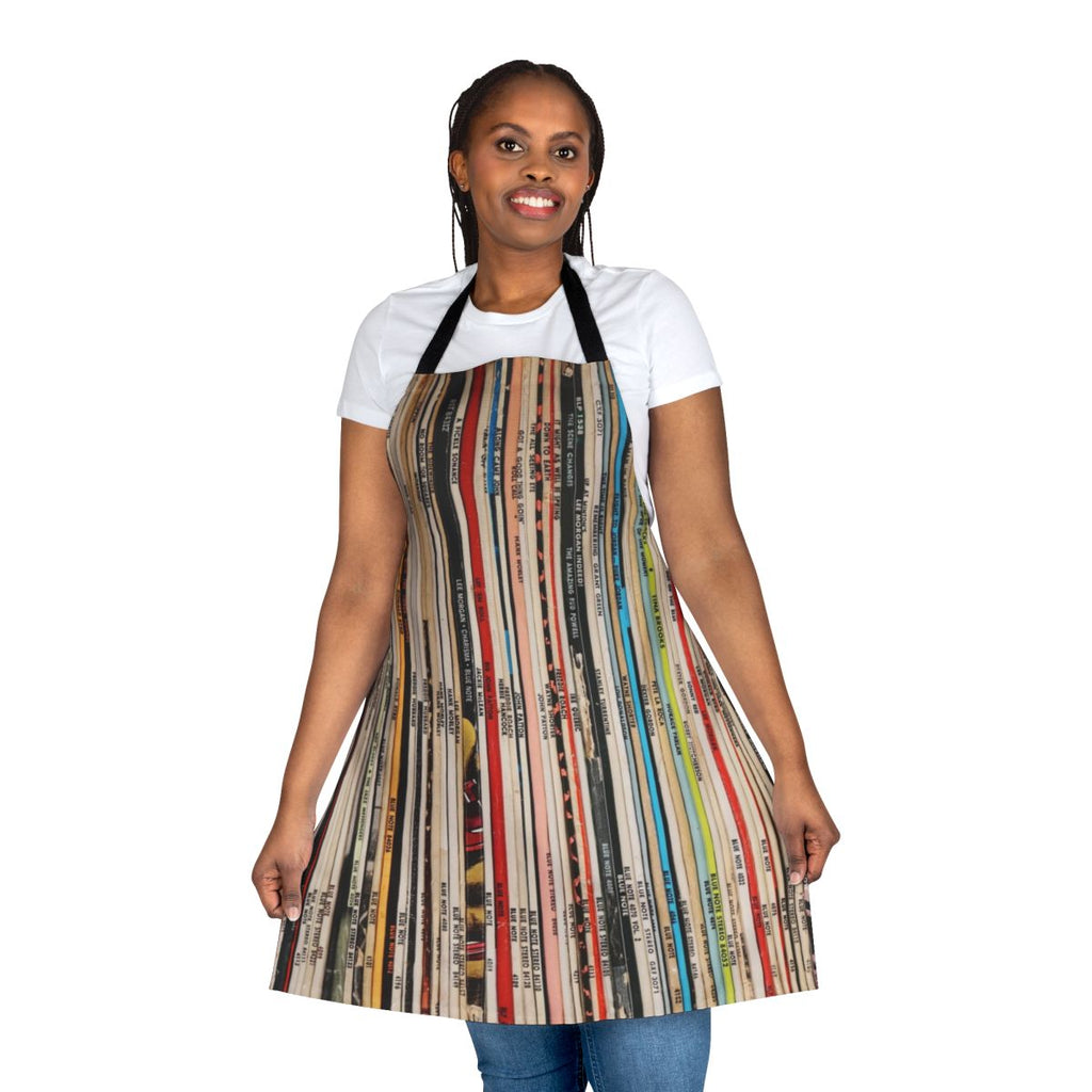 Blue Note Jazz Vinyl Collection Apron with Iconic Covers and Artist Names