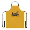 Vintage-style apron featuring a bluebells railway design