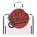 Vintage-style apron featuring a bluegrass music-inspired design