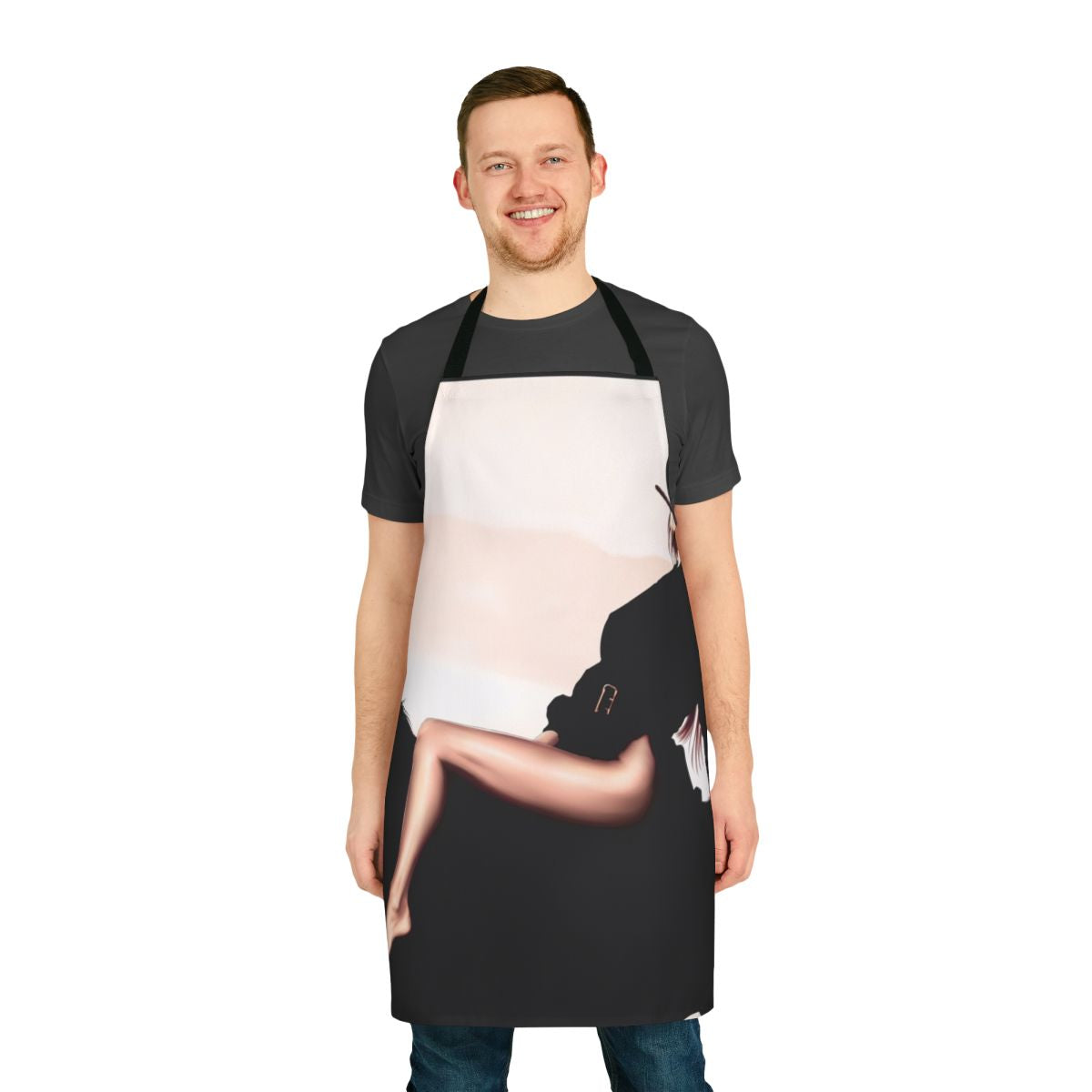 Vintage-inspired apron featuring a retro Hollywood design with Bo Derek imagery