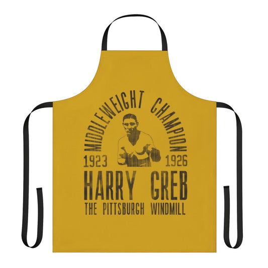 Vintage-inspired boxing apron with minimal, graphic design
