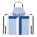 Vintage-inspired City Talbot apron with retro home design graphics