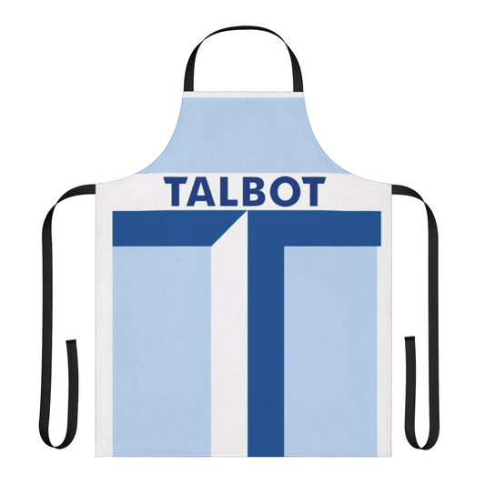 Vintage-inspired City Talbot apron with retro home design graphics