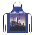 Vintage-inspired apron featuring a classic French film poster design