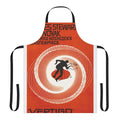 Retro 1950s movie-themed apron with Vertigo-inspired design