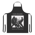 Vintage-inspired apron featuring a classic music band album design in a retro style.