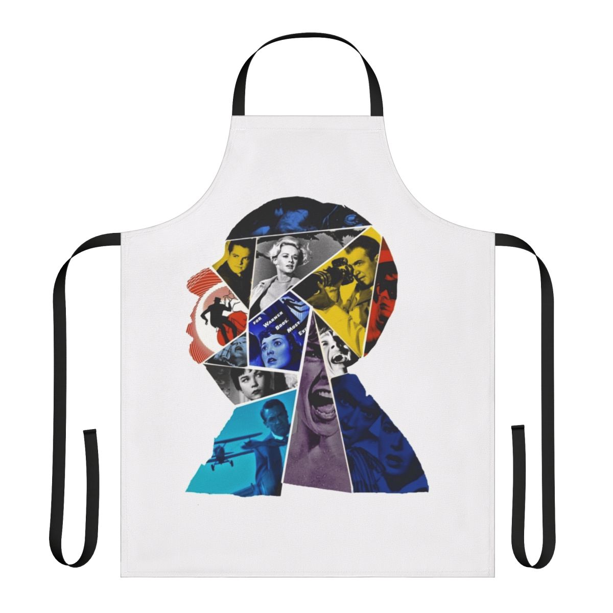 Collage 8 Apron featuring vintage film and cinema-inspired design