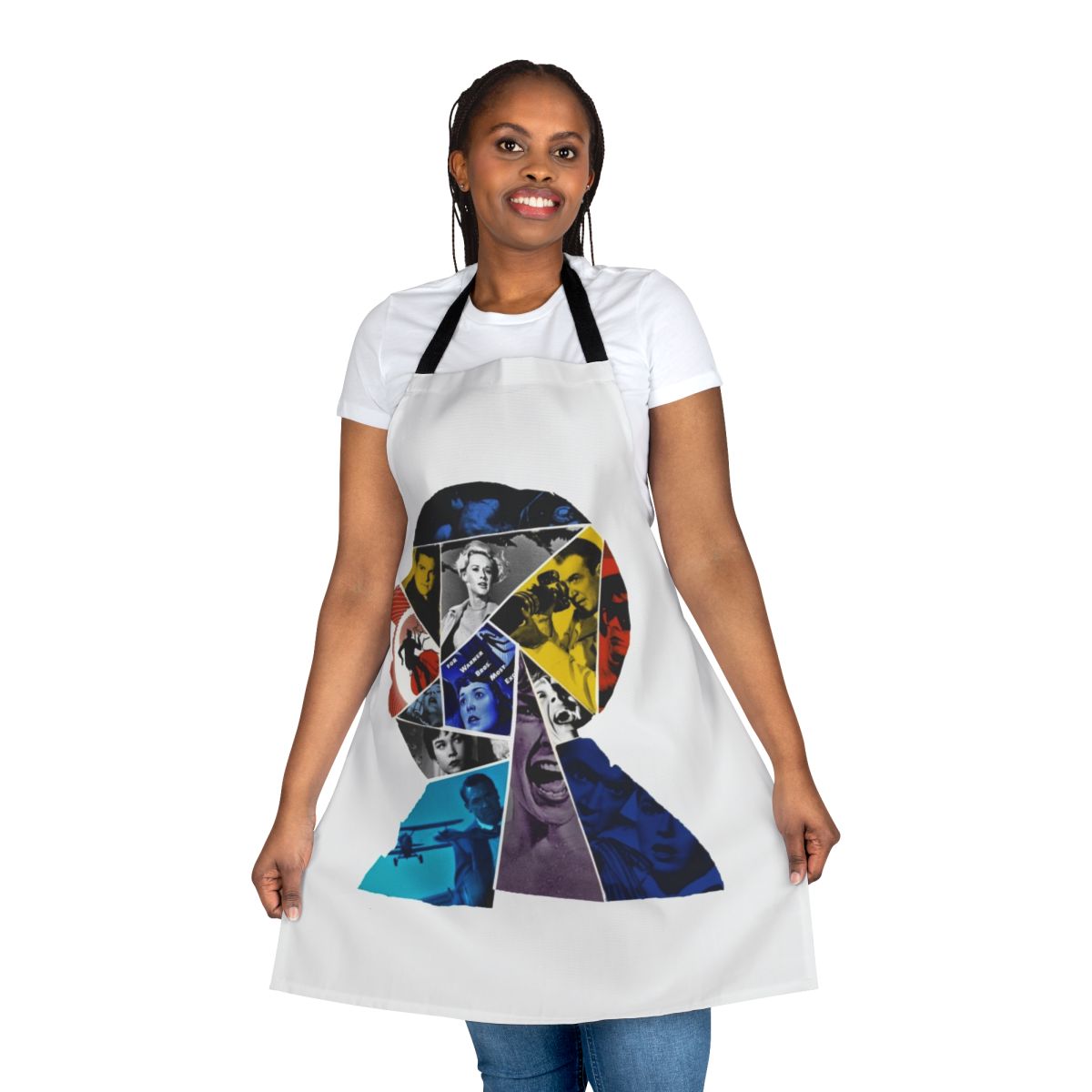 Collage 8 Apron featuring vintage film and cinema-inspired design