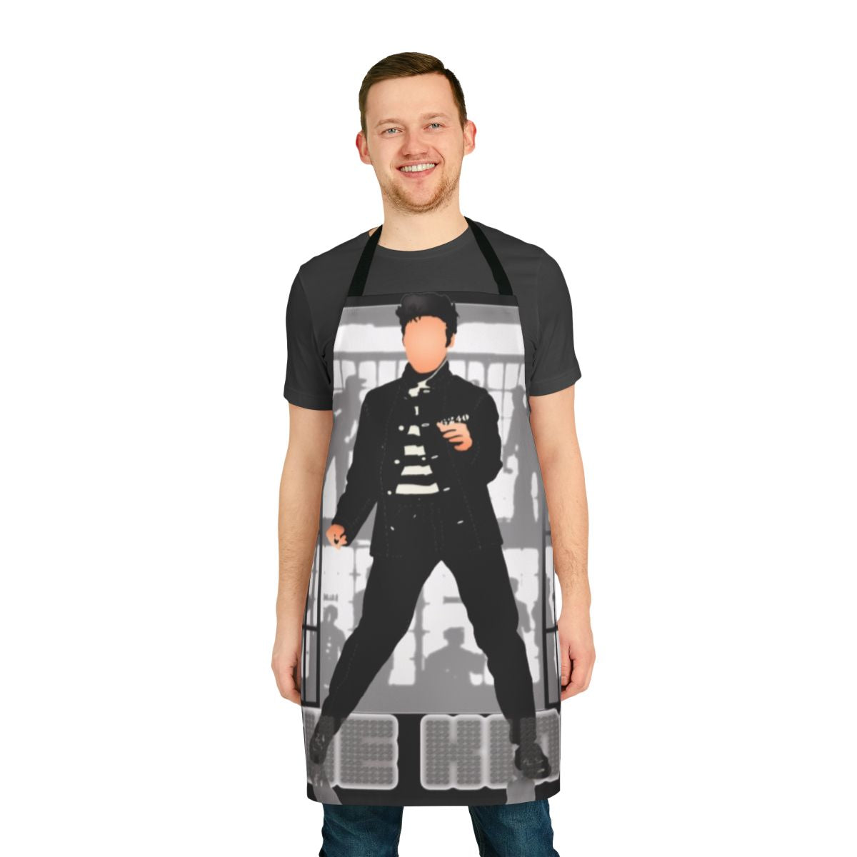 Vintage-inspired Elvis Presley Jailhouse Apron with iconic design