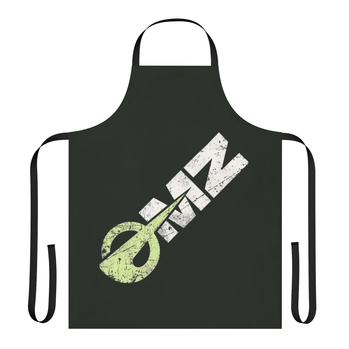 Vintage-inspired German motorcycle apron with distressed and scratched design