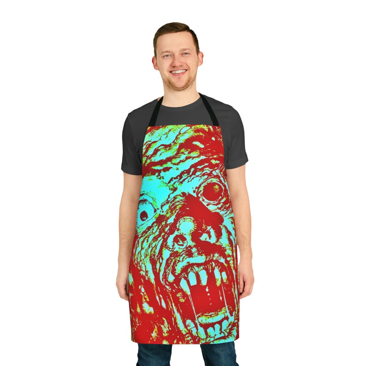 Vintage-inspired horror movie apron featuring the 1960 British horror film "City of the Dead"