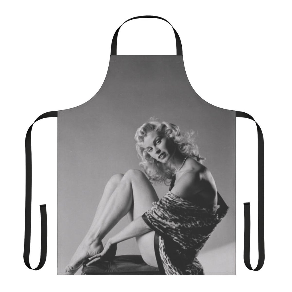 Vintage-style apron featuring the image of classic Hollywood actress Irish Mccalla