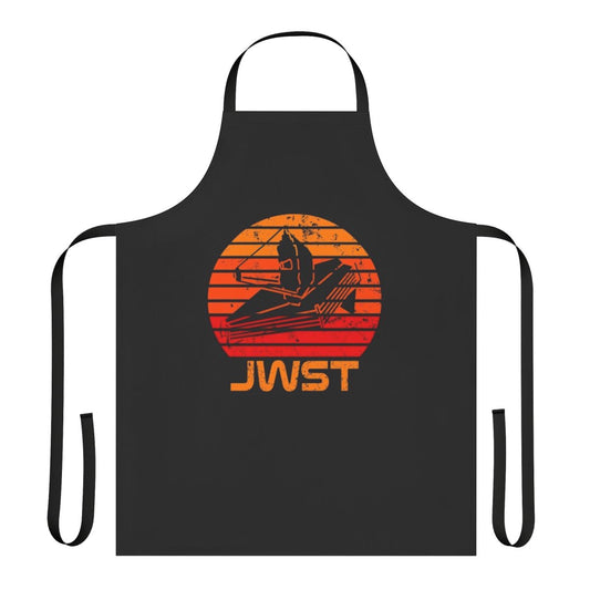 A vintage-inspired apron featuring the James Webb Space Telescope