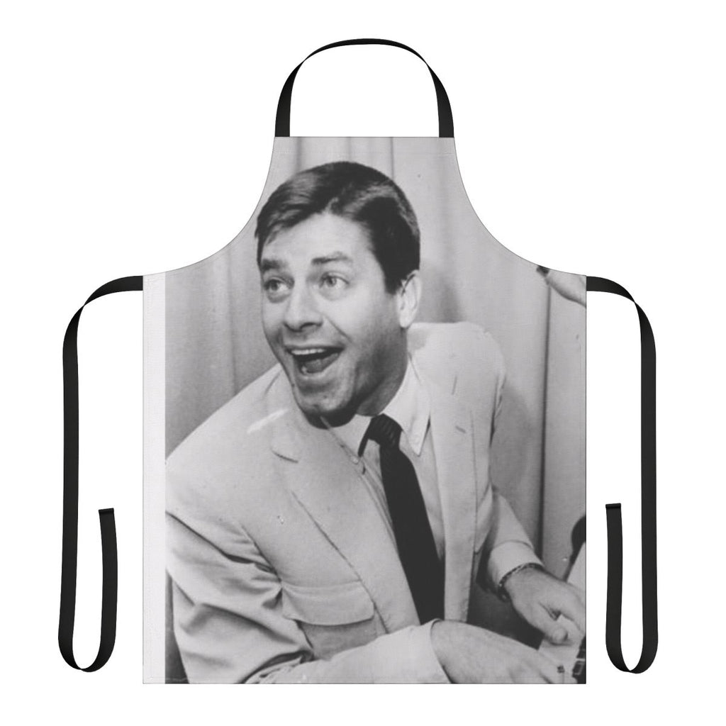 Vintage-inspired apron featuring a classic portrait of acclaimed actor and comedian Jerry Lewis