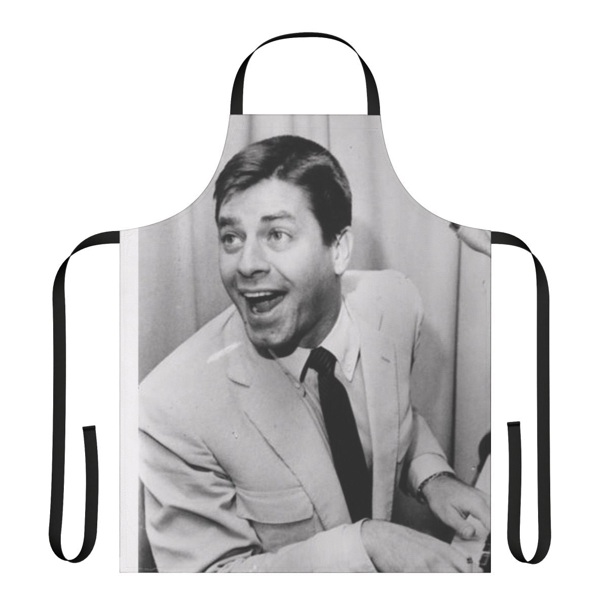 Vintage-inspired apron featuring a classic portrait of acclaimed actor and comedian Jerry Lewis