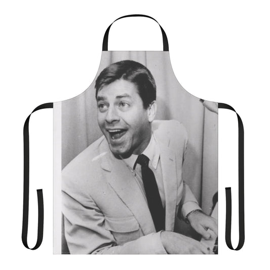 Vintage-inspired apron featuring a classic portrait of acclaimed actor and comedian Jerry Lewis