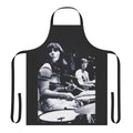 Vintage-inspired black and white apron featuring the image of legendary singer-drummer Karen Carpenter