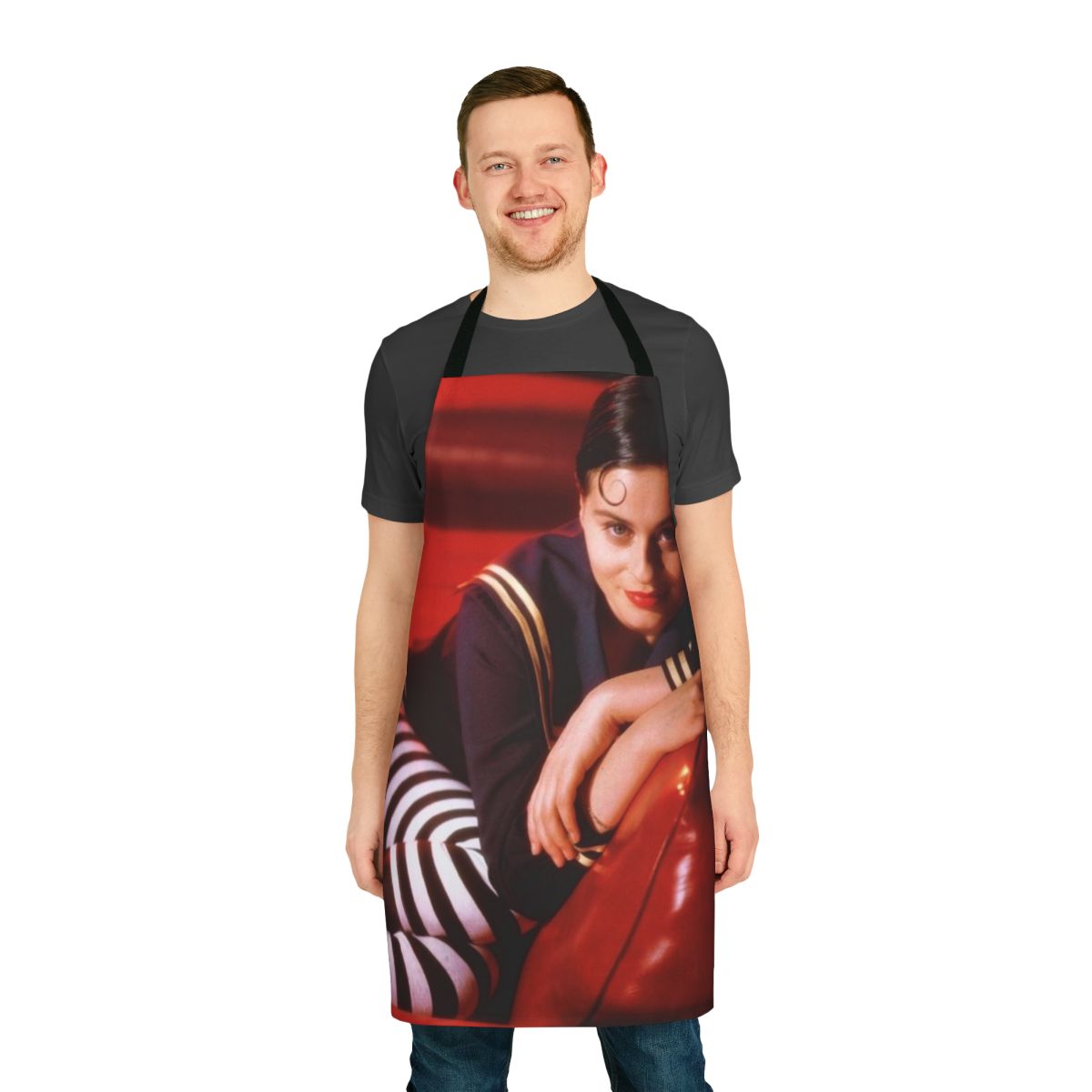 Vintage-inspired apron featuring the iconic image of singer Lisa Stansfield