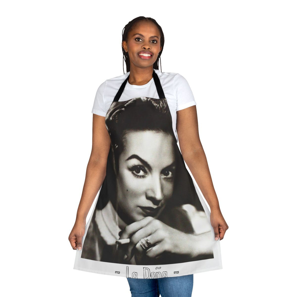 Vintage-inspired apron featuring the iconic image of Mexican actress Maria Felix