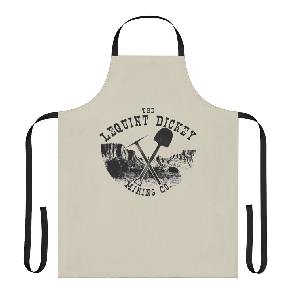 Vintage-style mining apron with retro design