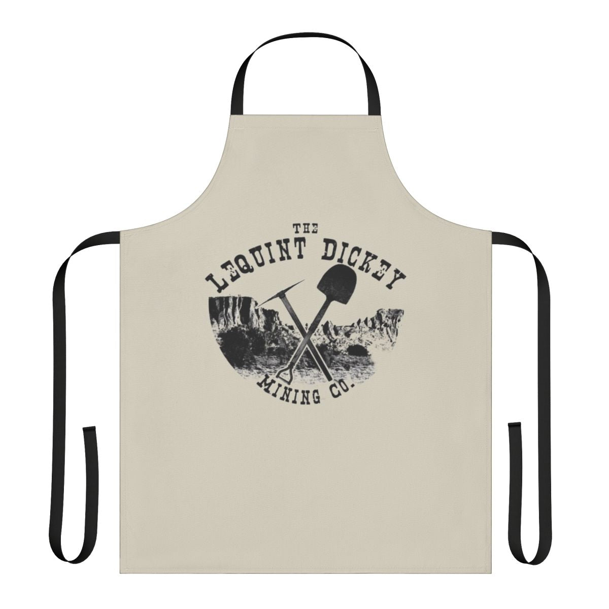 Vintage-style mining apron with retro design