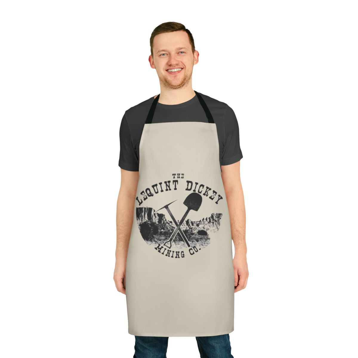 Vintage-style mining apron with retro design