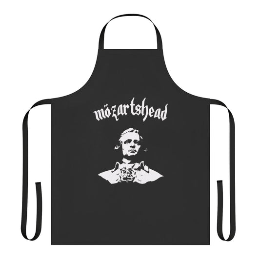 Vintage-inspired apron featuring the iconic portrait of Wolfgang Mozart, the renowned classical composer