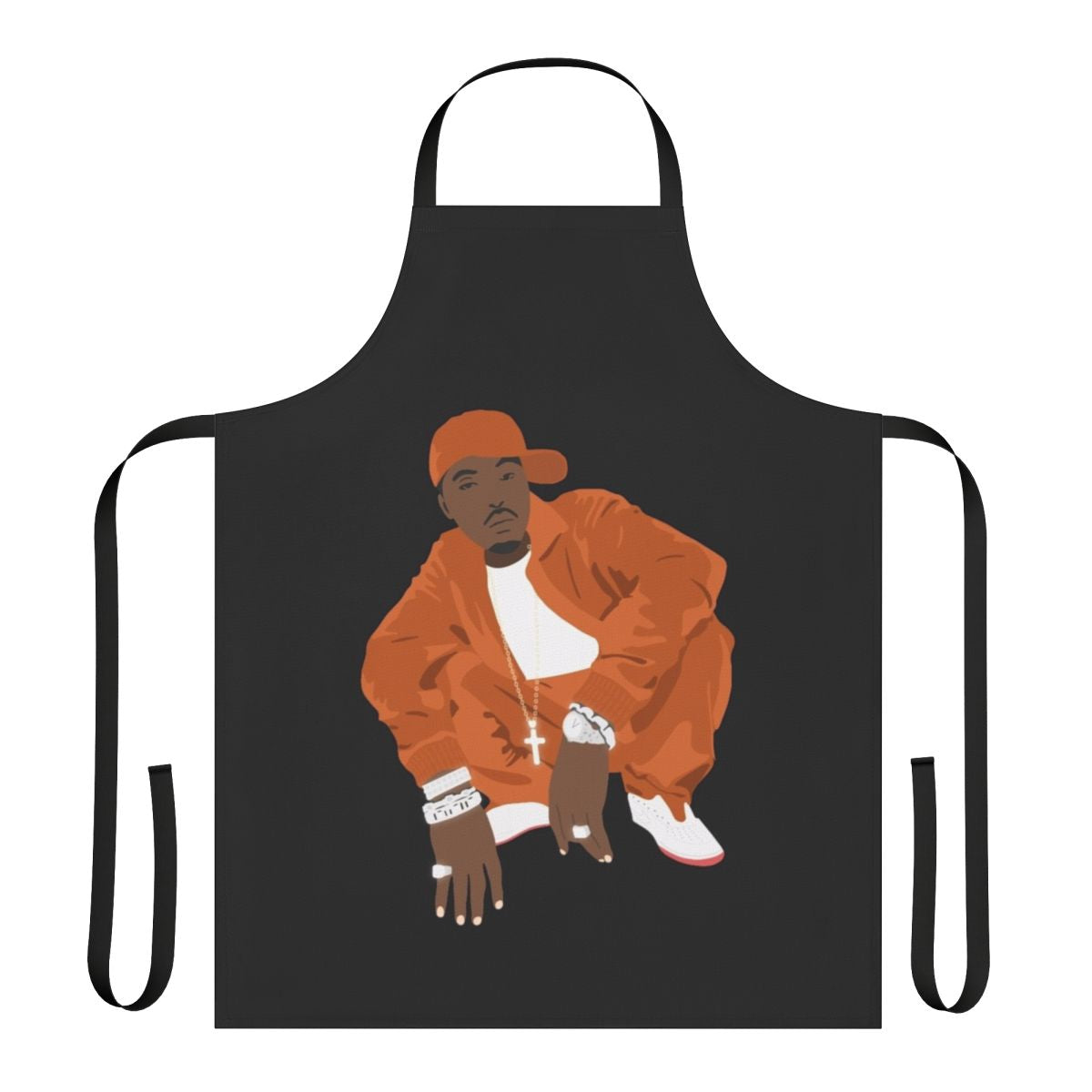 Vintage-inspired apron featuring the iconic Nas Illmatic album cover art