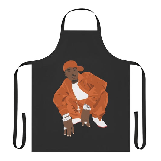 Vintage-inspired apron featuring the iconic Nas Illmatic album cover art