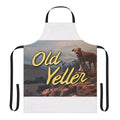 A vintage-style apron featuring the iconic "Old Yeller" dog from the classic movie.