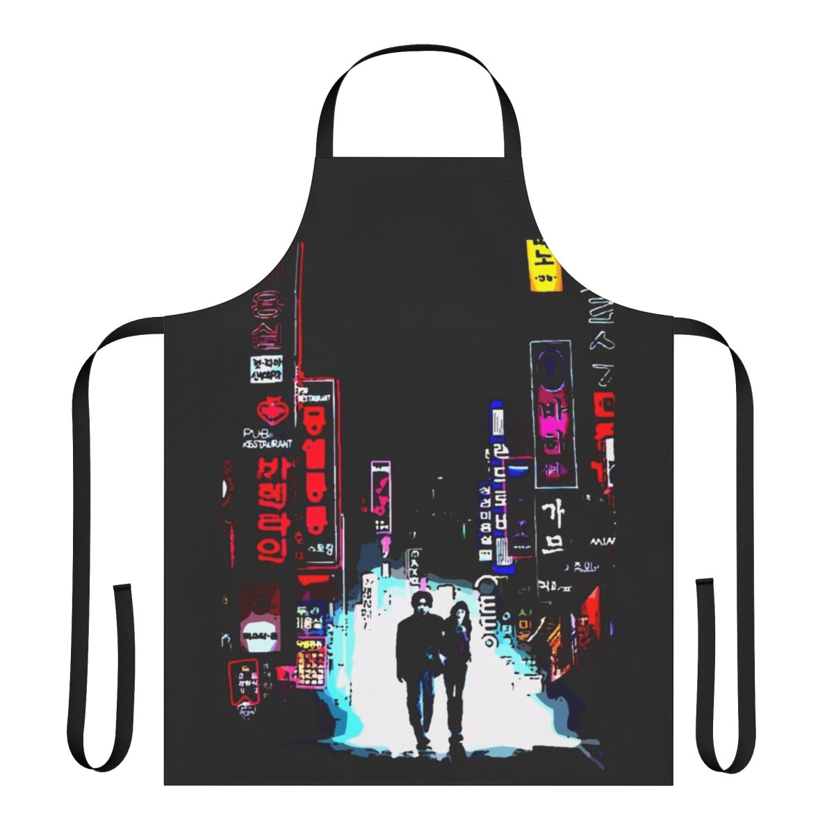 Vintage-style apron featuring the octopus pattern from the Korean cult film Oldboy