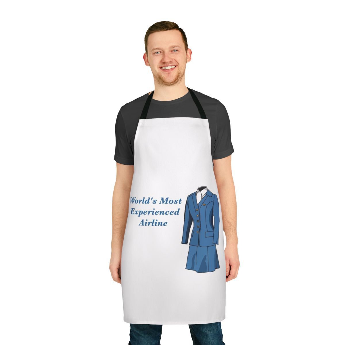 Vintage-inspired Pan Am airline apron with retro logo