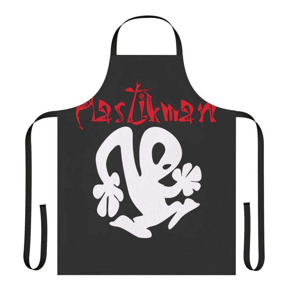 Vintage-inspired apron with Plastikman-style design