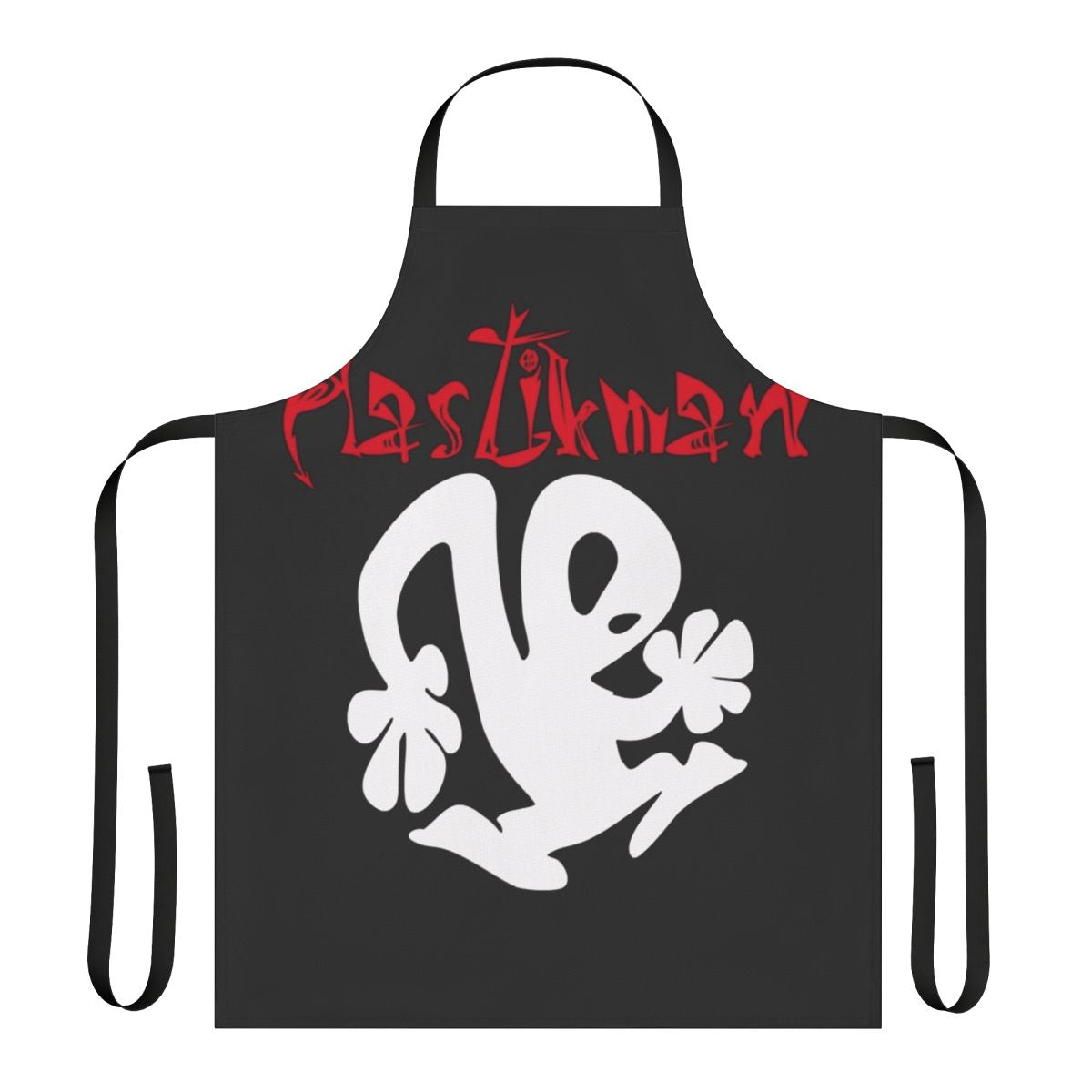 Vintage-inspired apron with Plastikman-style design