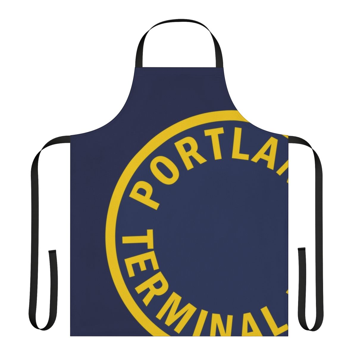 Vintage-inspired apron featuring the Portland Terminal Railroad and Pan Am logo