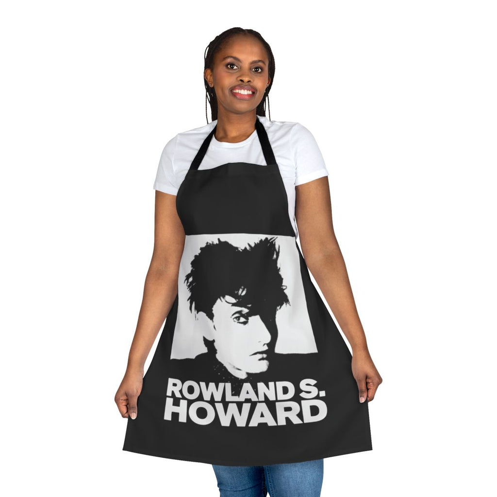 Vintage-inspired Rowland S. Howard baby apron with punk and gothic design elements