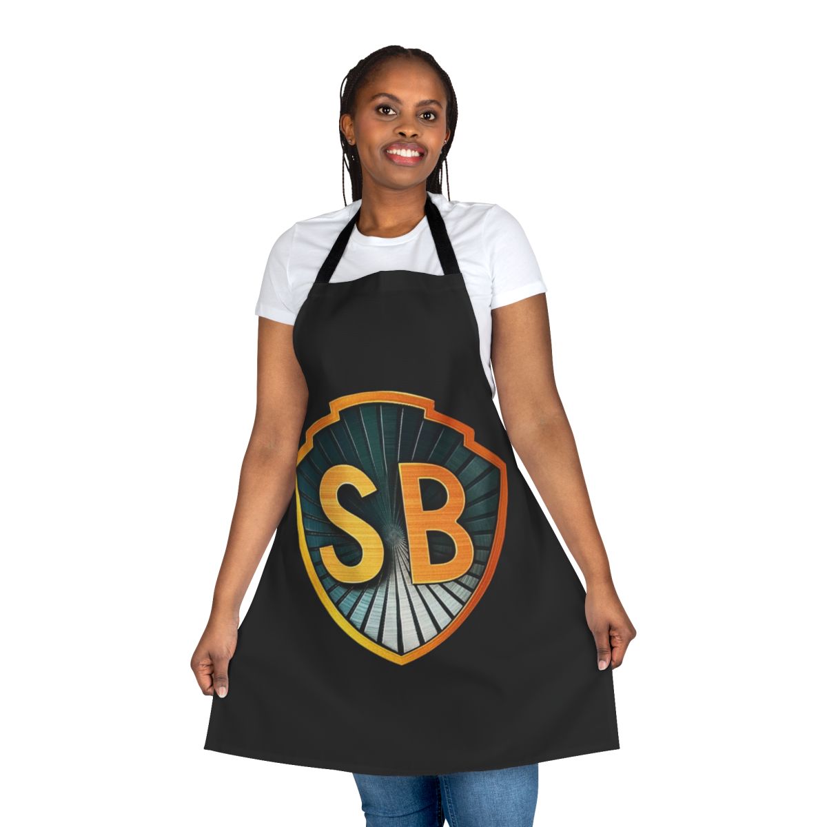 Vintage-styled apron featuring the iconic Shaw Brothers studio logo, celebrating Hong Kong's rich kung fu cinema legacy.