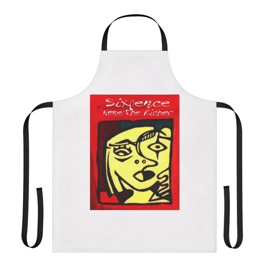 Vintage-style apron featuring the logo and name of the band Sixpence None the Richer